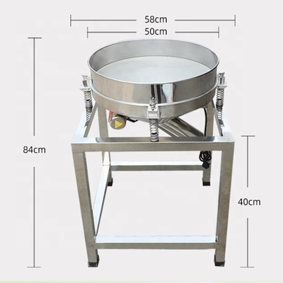 Capacidad 100-500 kg/h Seta giratoria de vibración para la máquina de detección de harina de coco al por menor