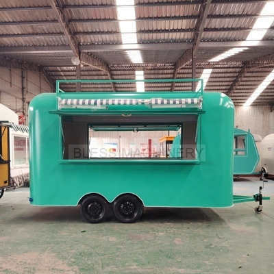 Camión de comida móvil de 3.8*1.6*2.35m con cocina completa y condición personalizada