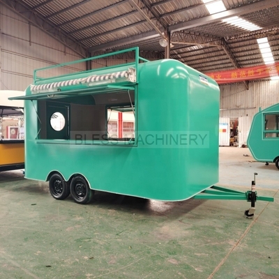 Camión de comida móvil de 3.8*1.6*2.35m con cocina completa y condición personalizada