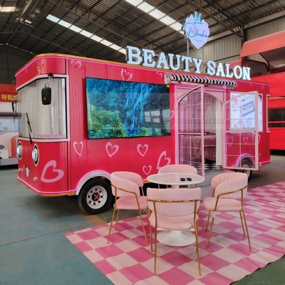2500W-5000W Camioneta móvil de calentamiento de alimentos / remolque de comida crepe Diseño personalizado Multifuncional