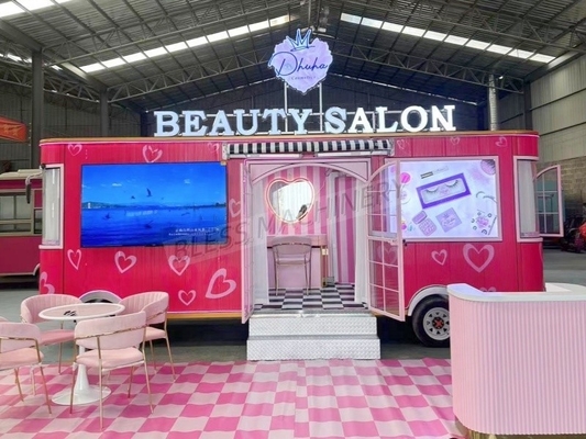 2500W-5000W Camioneta móvil de calentamiento de alimentos / remolque de comida crepe Diseño personalizado Multifuncional