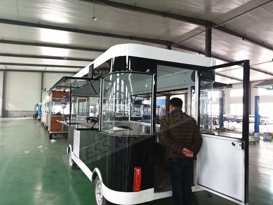 Experimenta la diferencia con nuestro moderno carrito móvil de comida para hamburguesas de café
