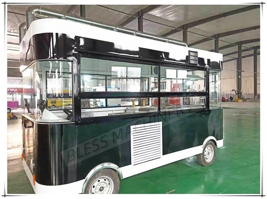 Experimenta la diferencia con nuestro moderno carrito móvil de comida para hamburguesas de café