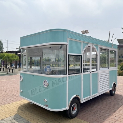 Trailer de comida rápida carro de comida móvil totalmente equipado de acero inoxidable camión de venta de bocadillos