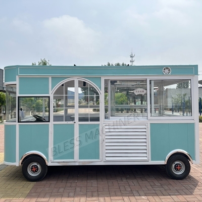 Trailer de comida rápida carro de comida móvil totalmente equipado de acero inoxidable camión de venta de bocadillos