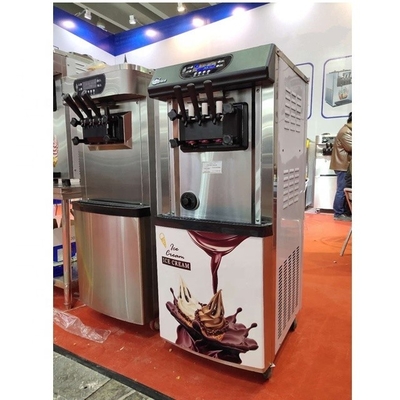 2022 Soft Serve 3 Flavor Vending Ice Cream Machine con Super Rendimiento y Automático