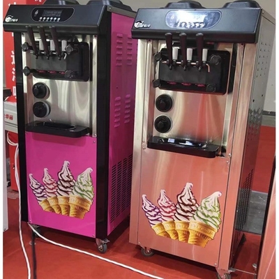 Máquina de helados blandos con 3 sabores y 1 mezcla Capacidad 120 KG