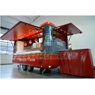 Larga vida útil Airstream móvil de cocina personalizada camión de comida rápida remolques con ruedas