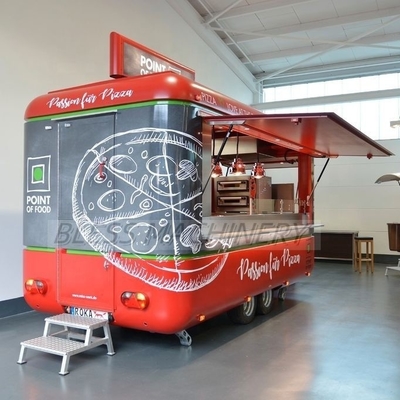 Camiones móviles con remolque de comida rápida con carrito de comida rápida multifunción de alta velocidad