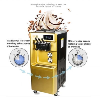 Máquina de helados de servicio suave para aplicaciones a base de agua