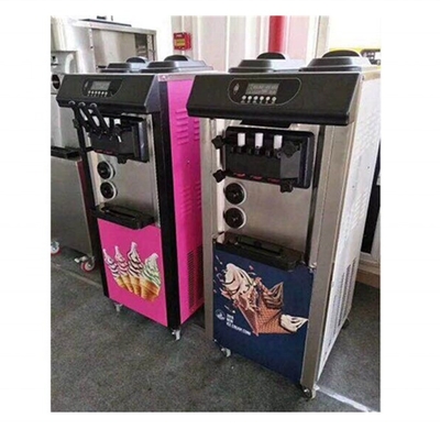 Máquina de helado comercial de 3 sabores congelados rápidos con sistema de preenfriamiento para mantenerlo fresco