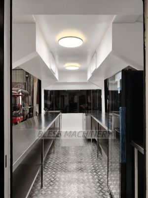 Proyecto de inspección de pases de acero inoxidable multifunción para remolque de concesión de panadería para remolque
