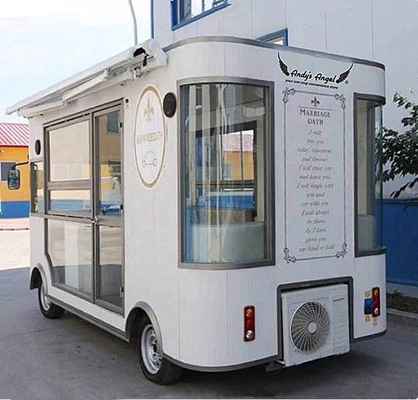 2024 Camión eléctrico / furgoneta de venta de alimentos con diseño único y función de coche conductor de 600 kg