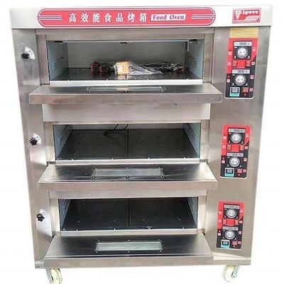 Horno de horneado monofásico de 200 kg de capacidad con diseño fácil de usar y acero inoxidable