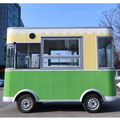 Kiosco de helados de café móvil Speed Street hecho de verduras para profesionales