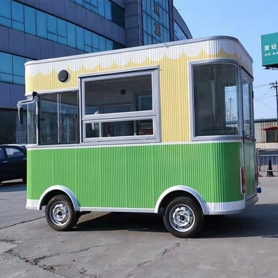 Kiosco de helados de café móvil Speed Street hecho de verduras para profesionales