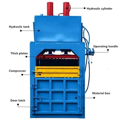 2022 Última tecnología Mini Hay Press Baler Tipo hidráulico vertical fácil de operar