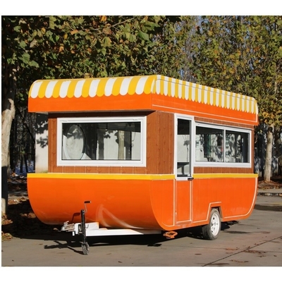 Trailer de comida móvil de 600 kg para el hogar con gran rendimiento en bebidas y alimentos