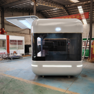 Camioneta de comida de comida móvil de acero galvanizado personalizado Boutique Cart para el comercio minorista