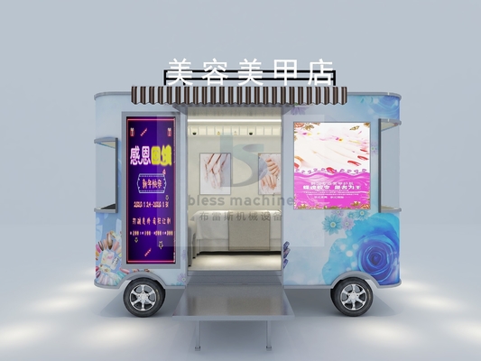 Barbería móvil con 85 km de distancia larga y L420.00cm*W180.00cm*H230.00cm Tamaño