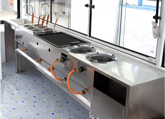 Camión de comida eléctrico de 220 V para exteriores multifuncional y conveniente con diseño versátil