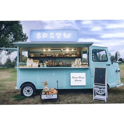 Fabricación de comida rápida Panadería Maquinaria eléctrica de camiones de comida Función de exhibición de productos