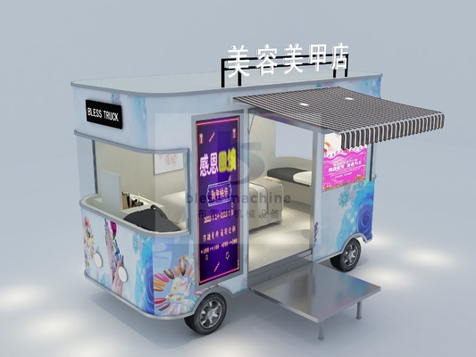 Carro de comida móvil eléctrico vegetal/quiosco/camión/carro de helados con interior espacioso