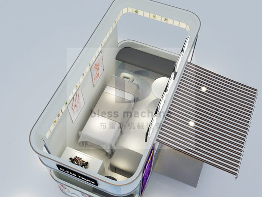 Carro de comida móvil eléctrico vegetal/quiosco/camión/carro de helados con interior espacioso
