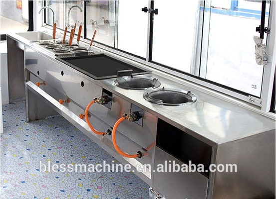 Camión eléctrico de comida callejera de 220V con diseño personalizable y 4 ruedas
