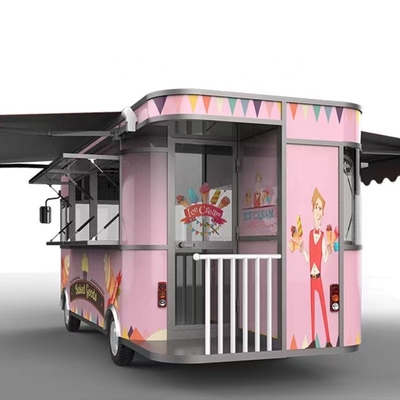 2024 Más popular Carrito de bocadillos móvil multifuncional eléctrico con tamaño personalizado