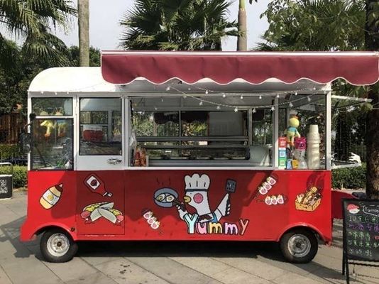 Personaliza el carrito de comida móvil multifunción para 2023 Diseño de moda 3200 * 1600 * 2350mm