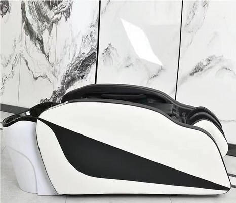 Una operación de un solo toque para el final de la cama de champú de masaje eléctrico para barbería y salón de belleza