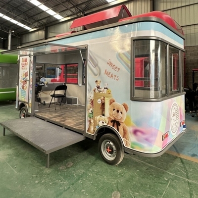 Tiendas de confección Tiendas móviles de cocina helados de concesión de alimentos Pizza Vending Catering Trailer Food Van