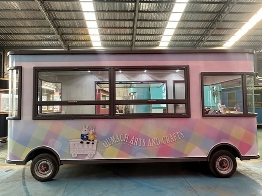 Tiendas de confección Tiendas móviles de cocina helados de concesión de alimentos Pizza Vending Catering Trailer Food Van