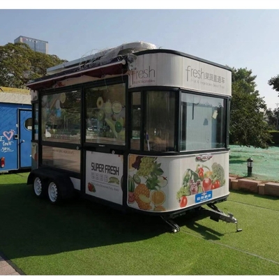 3500W y carro de perritos calientes de pueblo doméstico personalizable con quiosco de venta de comida de la calle de Fryer