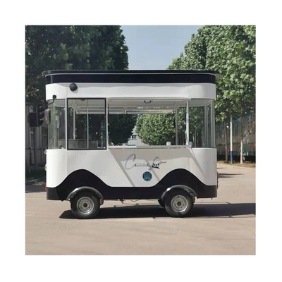 Aplicación de planta de procesamiento de verduras de pollo frito moderno y carro de helados de café