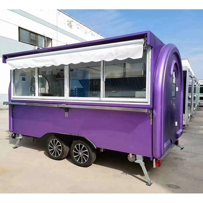 3500W y carro de perritos calientes de pueblo doméstico personalizable con quiosco de venta de comida de la calle de Fryer