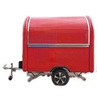 1000KG Mobile Cafetería helado furgoneta carrito de comida barbacoa camión de comida concesión remolque cocina camión de comida venta California fácil