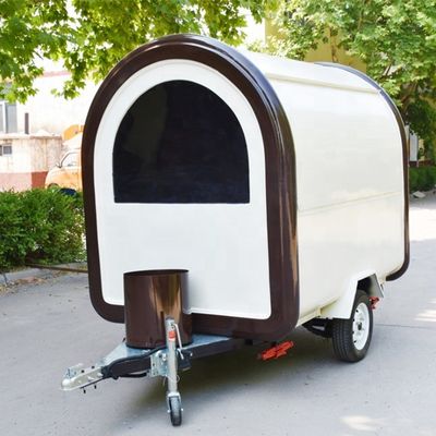 1000KG Mobile Cafetería helado furgoneta carrito de comida barbacoa camión de comida concesión remolque cocina camión de comida venta California fácil