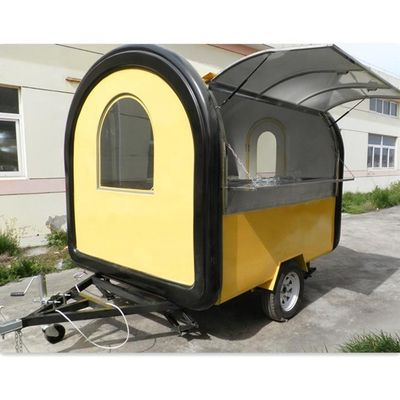 1000KG Mobile Cafetería helado furgoneta carrito de comida barbacoa camión de comida concesión remolque cocina camión de comida venta California fácil