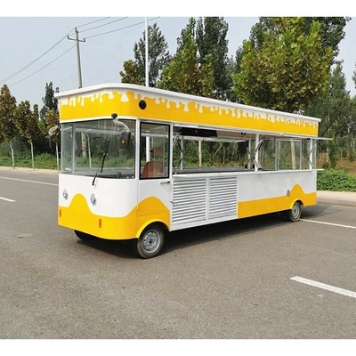 Semi-remolque homologado CE de 600 kg remolque de carrito de alimentos de cuatro ruedas para venta de bebidas frías