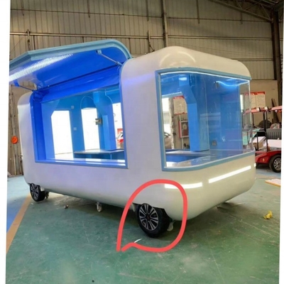 Planta de fabricación profesional de acero inoxidable remolque de alimentos con diseño personalizado