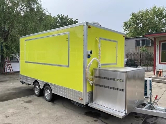 Camiones de comida y carros de comida personalizados Remolque de cocina móvil con servicio de mantenimiento de campo