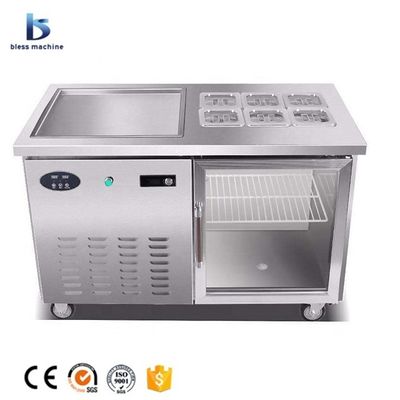 Sistema de control de temperatura Máquina de helados fritos tailandeses con botón automático de descongelamiento