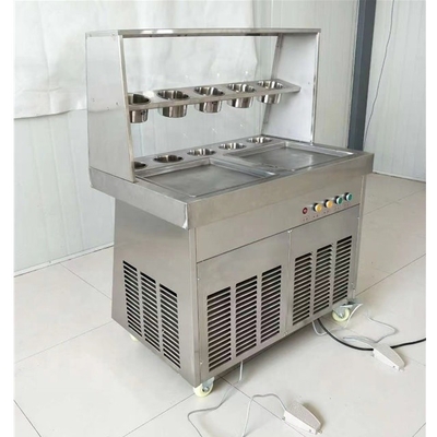 Máquina de yogur frito para helados de frutas hechos en casa