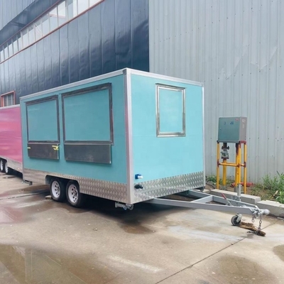 3000*2100*2500MM Tensión 110V/220V Pizza Truck Bbq Cocina móvil Restaurante de comida rápida