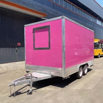 3000*2100*2500MM Tensión 110V/220V Pizza Truck Bbq Cocina móvil Restaurante de comida rápida