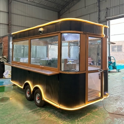 2023 Camión de comida eléctrico móvil con cuerpo de hoja galvanizada pintada y suministro directo