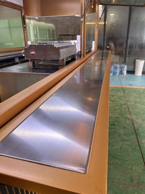 2023 Camión de comida eléctrico móvil con cuerpo de hoja galvanizada pintada y suministro directo