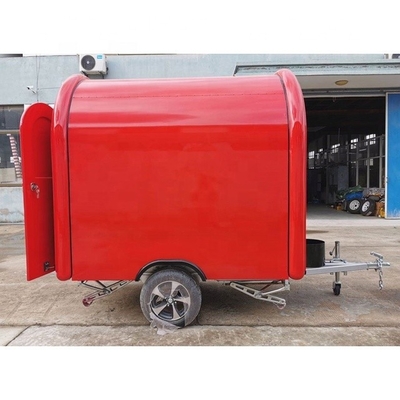 Camiones de alimentos Remolque solar móvil con acero inoxidable y hoja galvanizada pintada